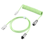 Câble Torsadé USB-C pour Clavier Mécanique – Connecteur Aéronautique, 5 Coloris