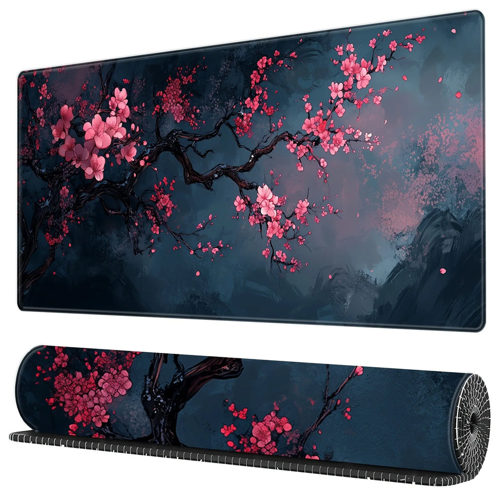 Tapis de Souris Fleurs de Cerisiers – Format S / L / XL, Style Japonais