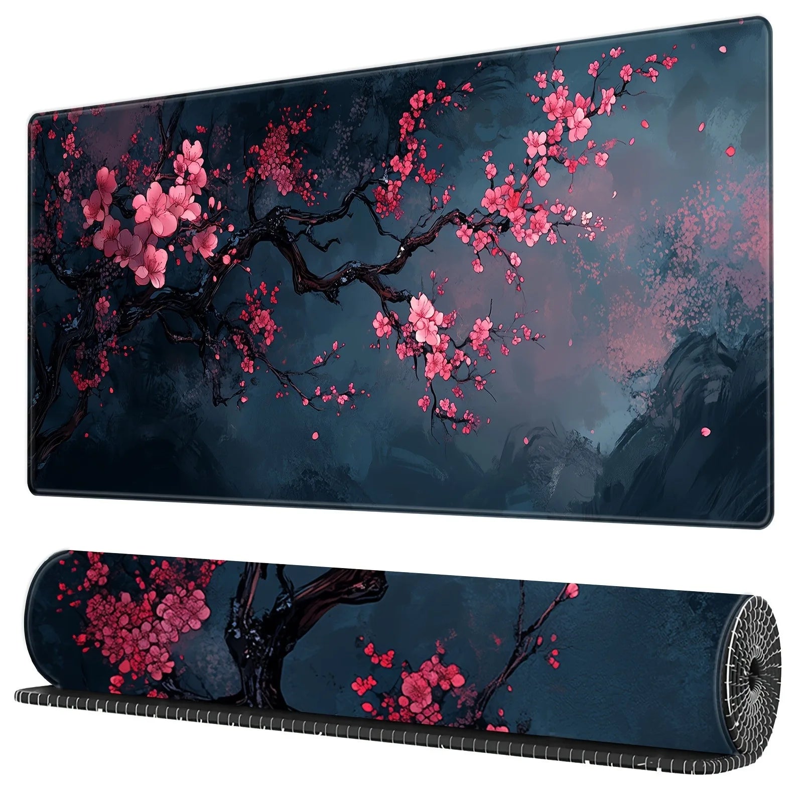 Tapis de Souris Fleurs de Cerisiers – Format S / L / XL, Style Japonais