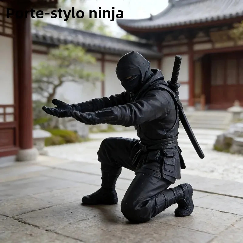 Porte-Stylo Design Ninja – Impression 3D, Déco Bureau Originale