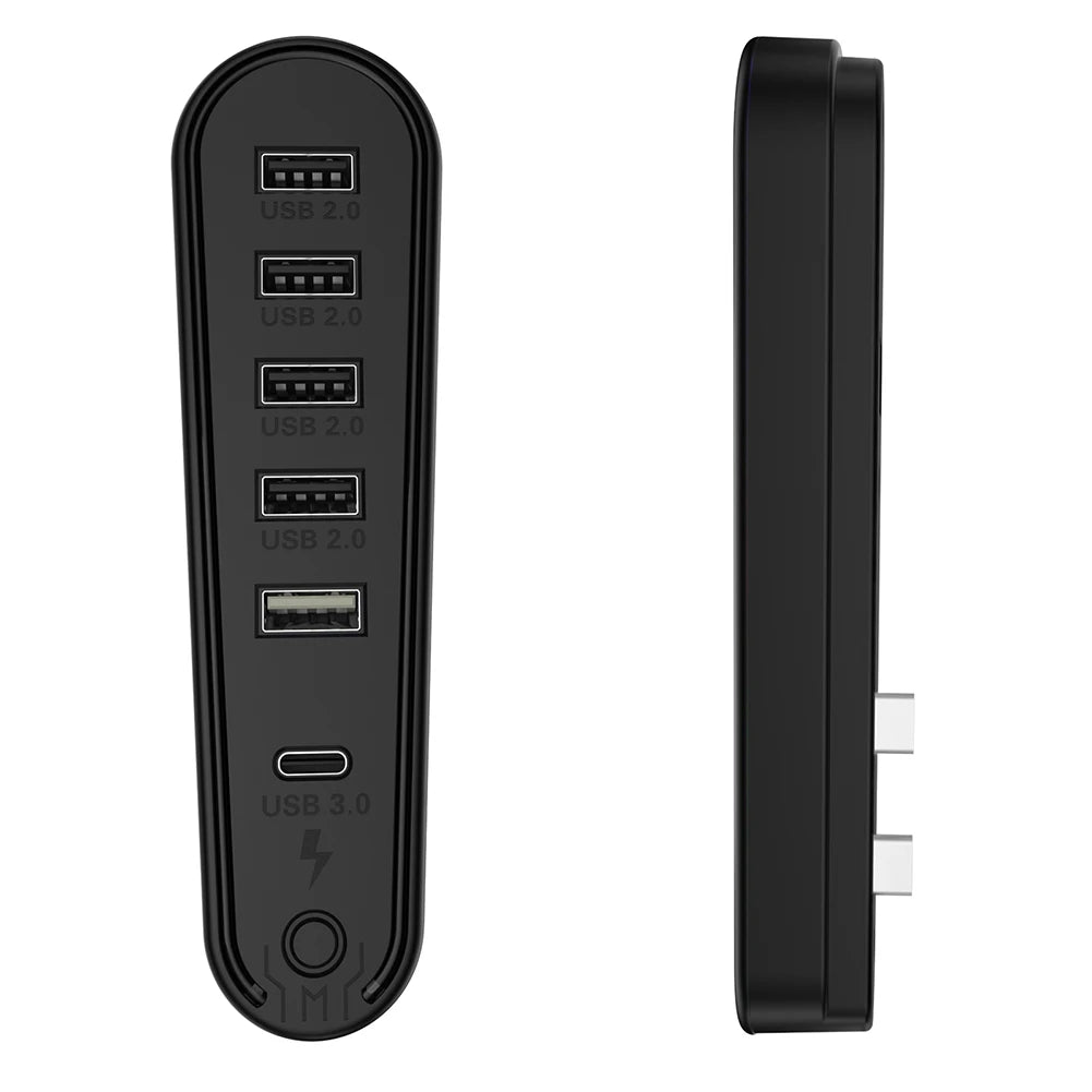 Hub USB 6 Ports RGB pour PlayStation 5 – Chargeur Adaptateur PS5 Pro / Slim