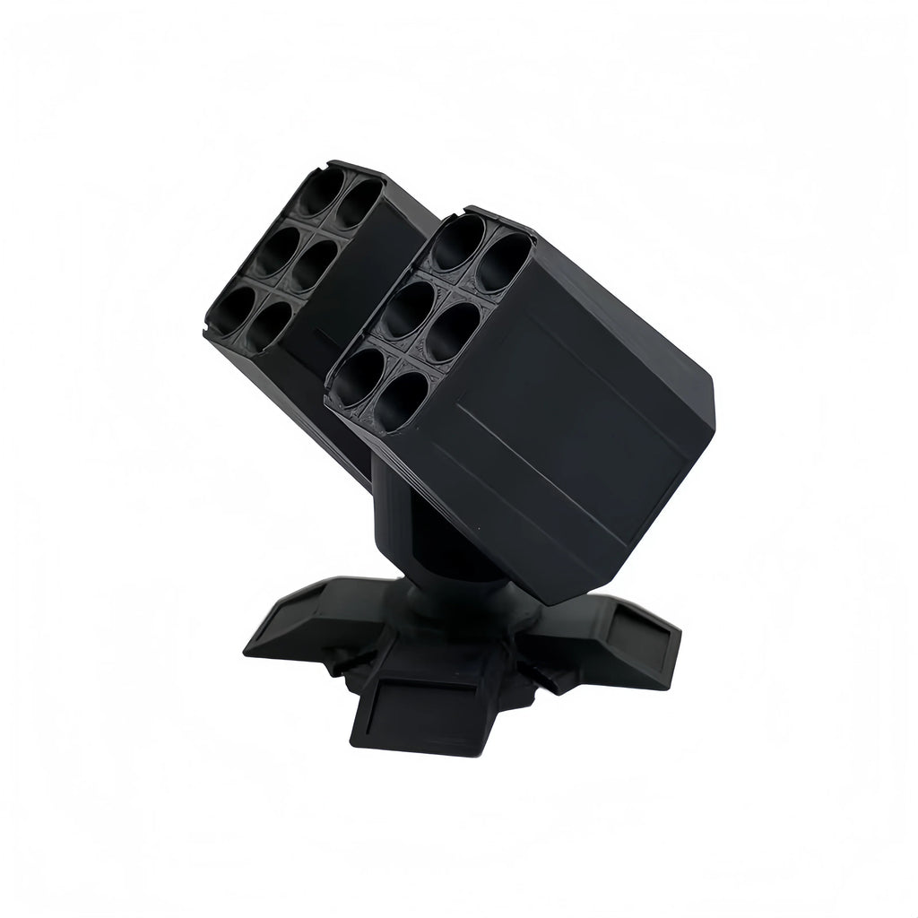Porte-Stylos Lance-Missiles 3D – 12 Emplacements, Noir ou Vert, Déco Bureau