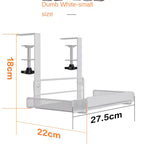 Support Câbles Sous Bureau Sans Perçage – Métal, Format S / L, Noir ou Blanc
