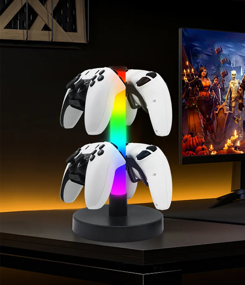 Lampe RGB Réactive à la Musique avec Support Casque / Manette – Déco Gaming