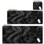 Tapis de Souris XL / XXL – Design Abstrait, Bords Surpiqués, 2mm ou 3mm