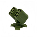 Porte-Stylos Lance-Missiles 3D – 12 Emplacements, Noir ou Vert, Déco Bureau