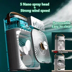 Ventilateur 3-en-1 Rafraîchisseur d'Air Portable avec Veilleuse LED
