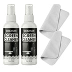 Kit Nettoyage Écran Spray + Microfibre – Compatible PC, Téléphone, TV, Tablette