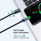 Câble Charge Rapide 120W avec Affichage Numérique – USB-C / USB-A, 1m ou 2m