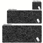Tapis de Souris XL / XXL – Design Abstrait, Bords Surpiqués, 2mm ou 3mm