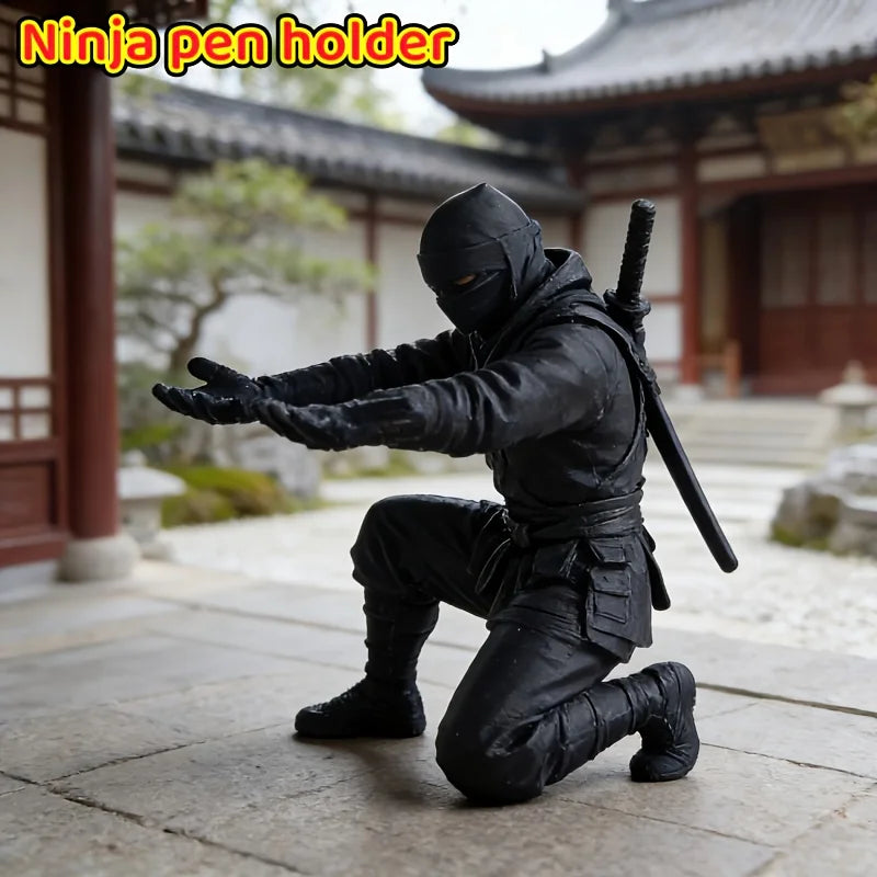 Porte-Stylo Design Ninja – Impression 3D, Déco Bureau Originale