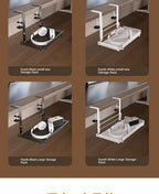 Support Câbles Sous Bureau Sans Perçage – Métal, Format S / L, Noir ou Blanc