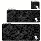 Tapis de Souris XL / XXL – Design Abstrait, Bords Surpiqués, 2mm ou 3mm