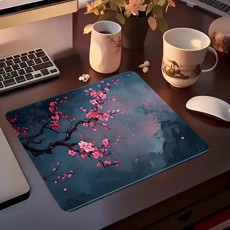 Tapis de Souris Fleurs de Cerisiers – Format S / L / XL, Style Japonais