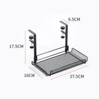 Support Câbles Sous Bureau Sans Perçage – Métal, Format S / L, Noir ou Blanc