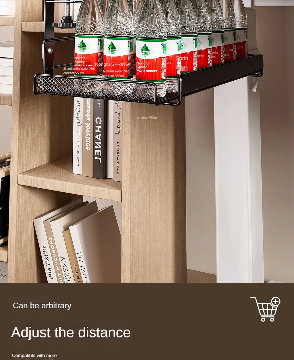 Support Câbles Sous Bureau Sans Perçage – Métal, Format S / L, Noir ou Blanc