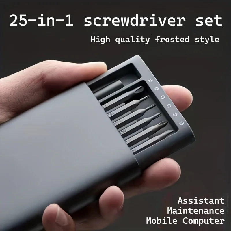 Tournevis de Précision 25 en 1 – Kit Réparation Smartphone, Console, Laptop