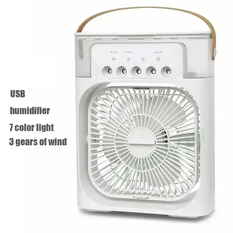 Ventilateur 3-en-1 Rafraîchisseur d'Air Portable avec Veilleuse LED
