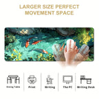 Tapis de Souris Carpe Koï – Format 400x800 / 400x900, Style Japonais, 2mm ou 3mm
