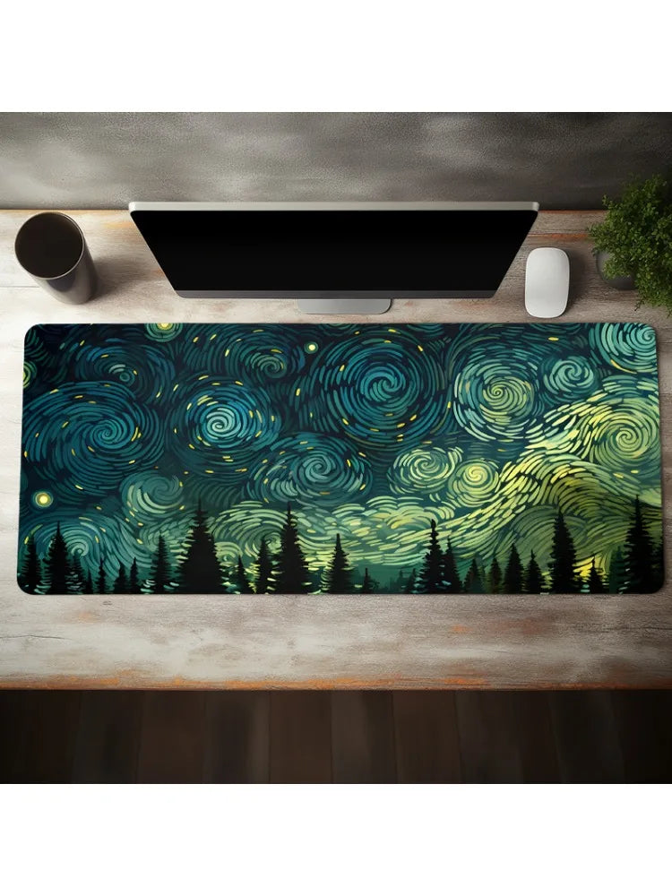 Tapis de Souris Nuit Étoilée – Format 400x800 / 400x900, Épaisseur 2mm ou 3mm