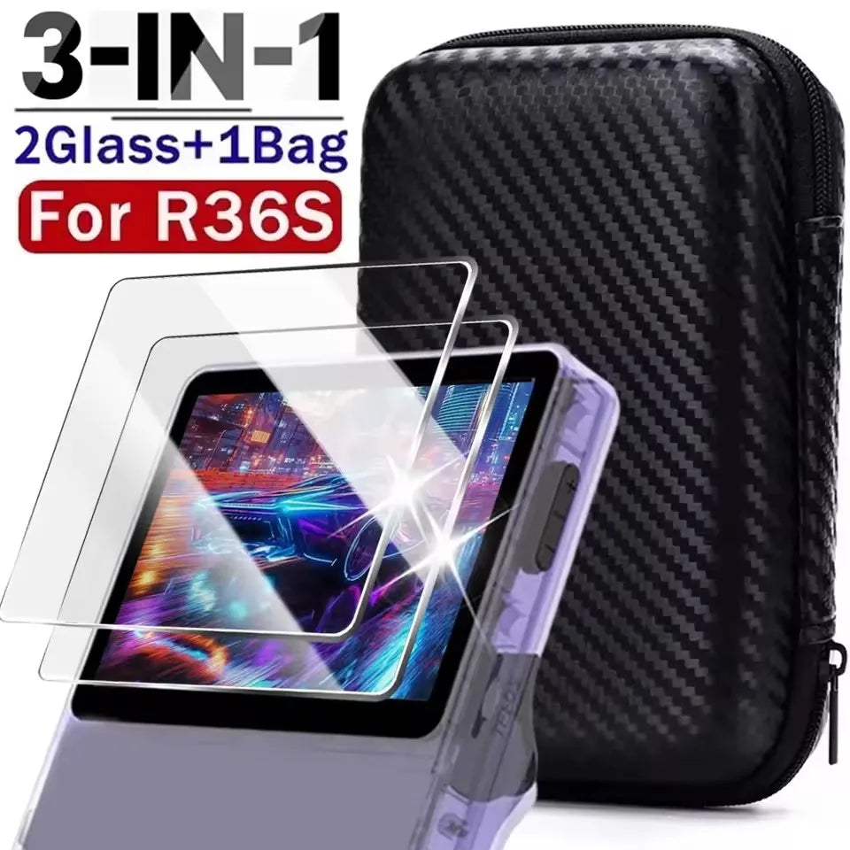 Pack Protection R36S – Étui Rigide + Verre Trempé, Plusieurs Formules