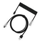 Câble Torsadé USB-C pour Clavier Mécanique – Connecteur Aéronautique, 5 Coloris