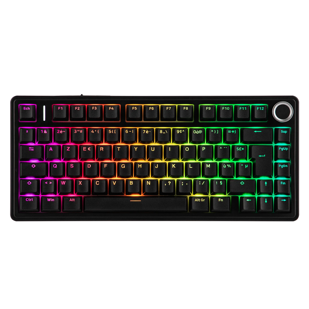 Clavier Mécanique 75% AULA F75 AZERTY – Sans Fil Bluetooth / 2.4G / USB-C