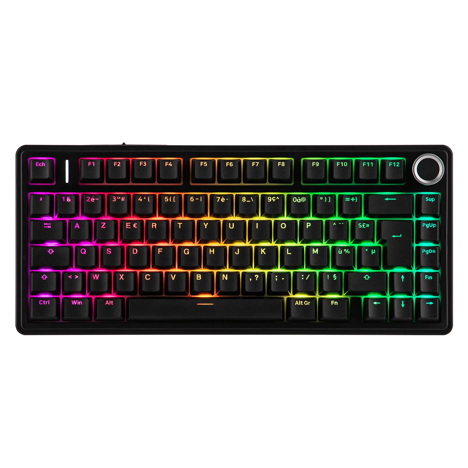 Clavier Mécanique 75% AULA F75 AZERTY – Sans Fil Bluetooth / 2.4G / USB-C