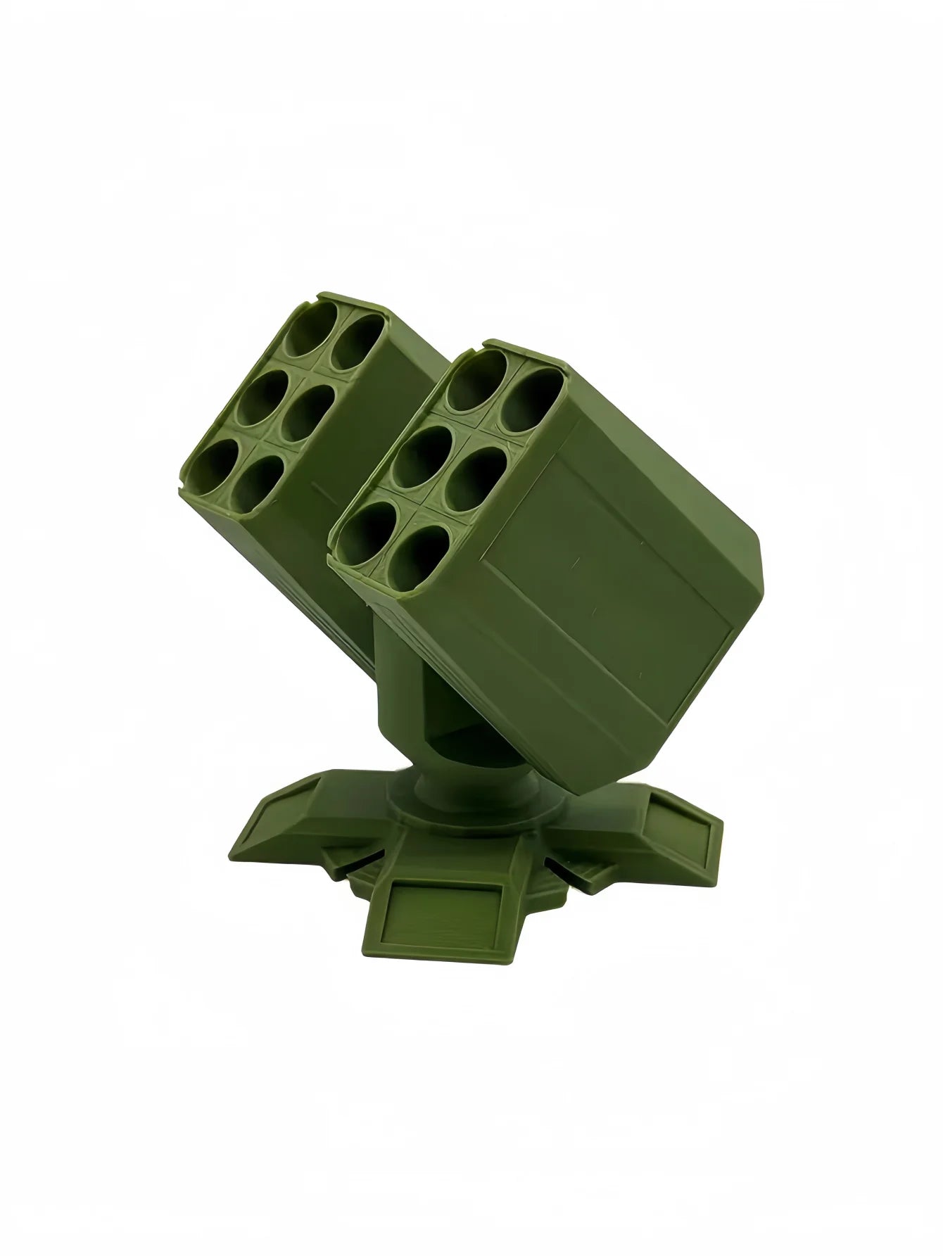 Porte-Stylos Lance-Missiles 3D – 12 Emplacements, Noir ou Vert, Déco Bureau