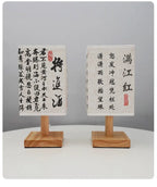 Lampe de Bureau Style Japonais – 3 Modèles, Lumière Chaude, Bois et Tissu