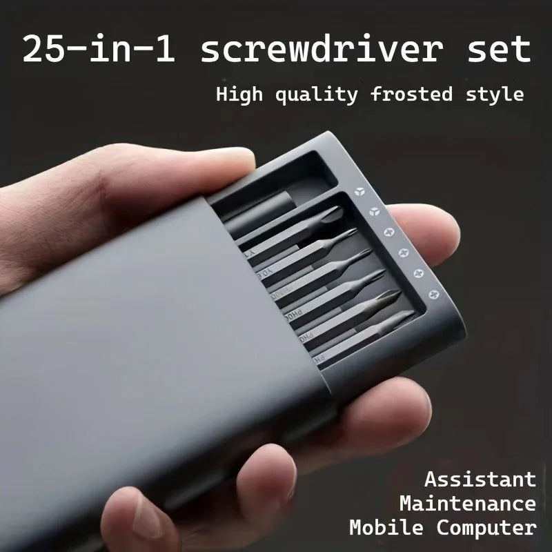 Tournevis de Précision 25 en 1 – Kit Réparation Smartphone, Console, Laptop