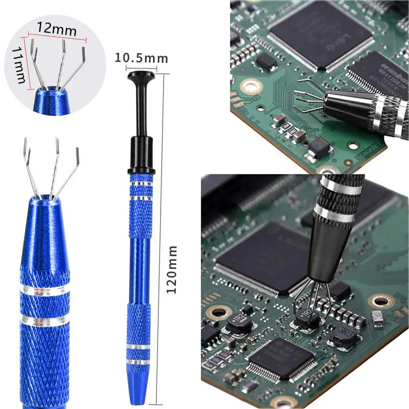 Extracteur à Griffes 4 Pointes – Outil Précision Composants Électroniques