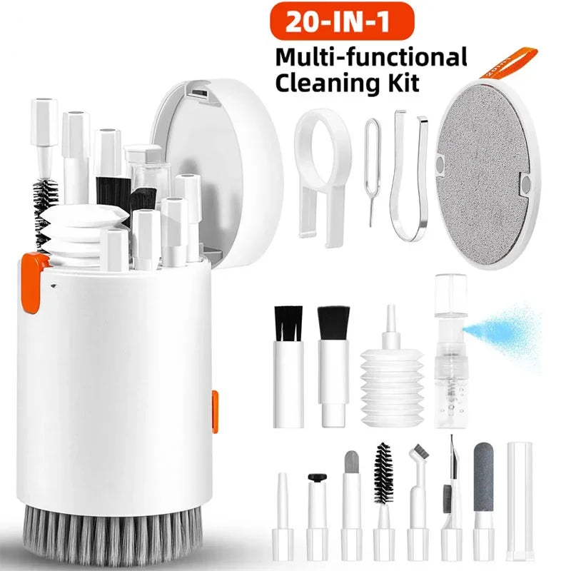 Kit de Nettoyage 20 en 1 – Clavier, PC, Téléphone, Casque, Appareil Photo