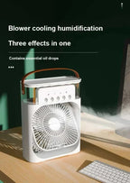 Ventilateur 3-en-1 Rafraîchisseur d'Air Portable avec Veilleuse LED
