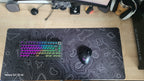 Tapis de Souris XL / XXL – Design Abstrait, Bords Surpiqués, 2mm ou 3mm
